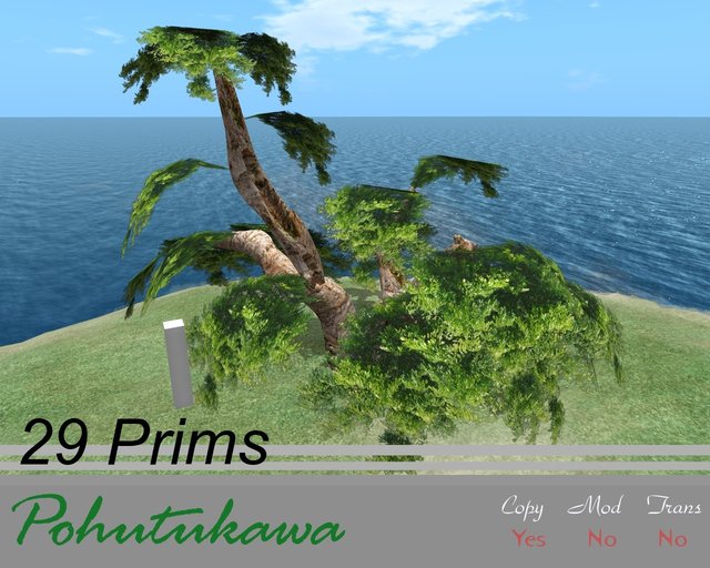 Realism tree: pohutukawa