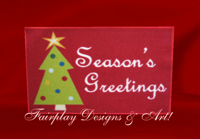 'Season's Greetings' Floor Mat *Resizeable*