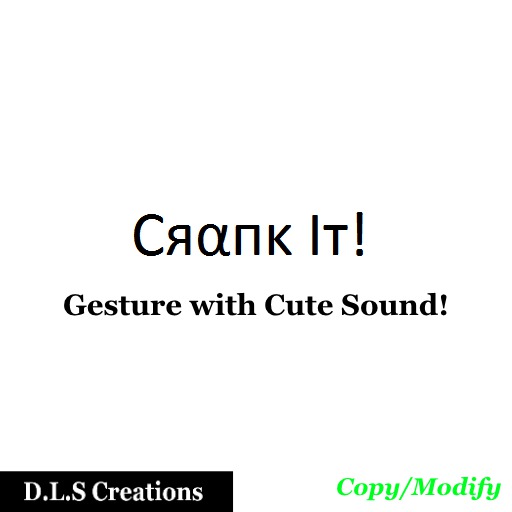 Second Life Marketplace Crank it Club Gesture by D.L.S