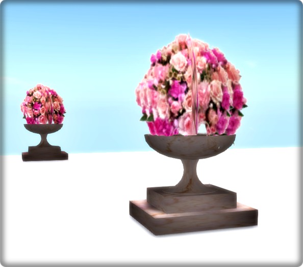 VC - Wedding Roses pink in Pott