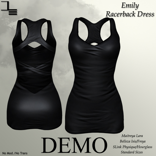 DE Designs - Emily Racerback Dress - DEMO