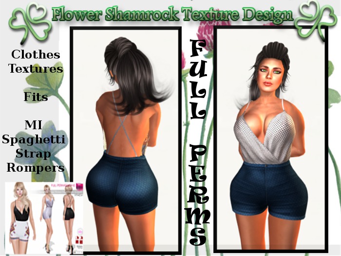 MI SKINNY ROMPER  FULL PERMS TEXTURE- TB1