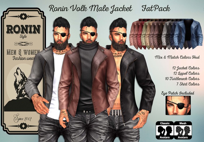 Ronin Volk Male Jacket - Fat Pack