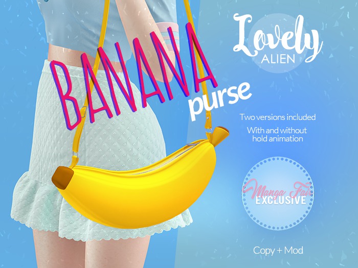 ((LovelyAlien)) Banana Purse