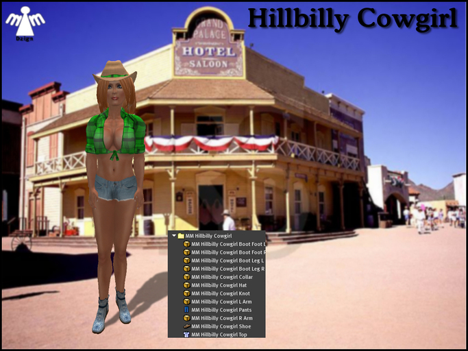 MM Hillbilly Cowgirl Green