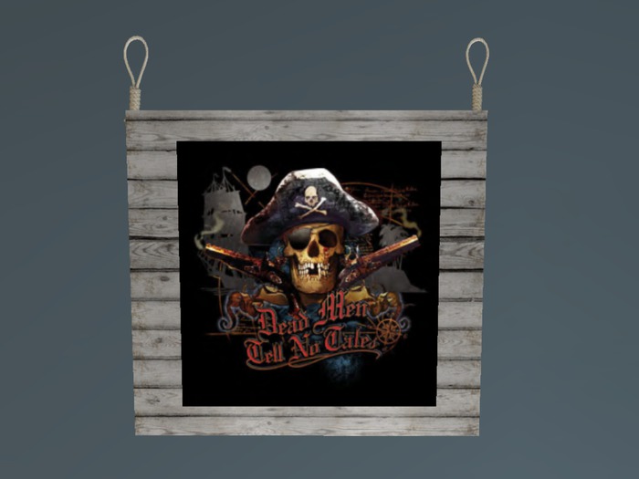 Dead Men Tell No Tales Hanging Sign