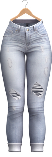 Blueberry - Melanie High Waist Capri Jeans - Maitreya, TMP, Belleza (All), Slink Physique Hourglass - ( Mesh ) Ice