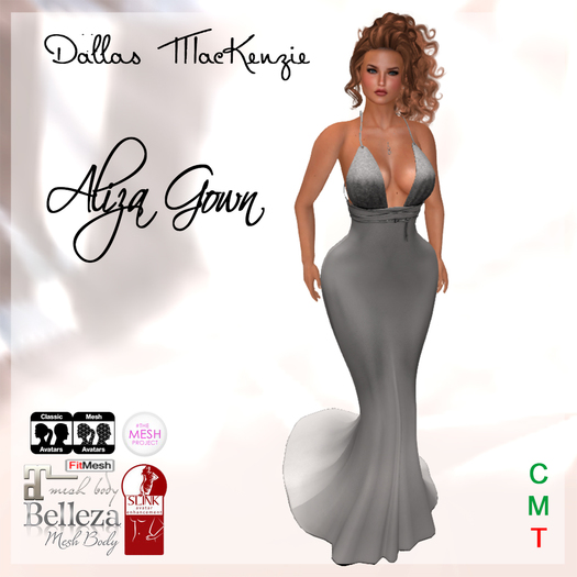 .::DM::. Aliza Gown - Silver