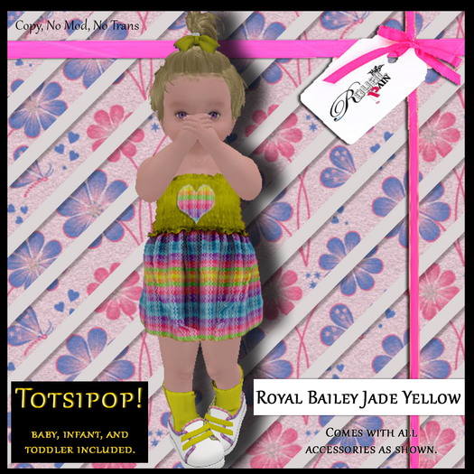 *-* Royal Pain *-* Royal Bailey Jade (Totsipop!) Yellow