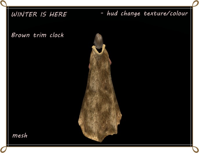 Second Life Marketplace - Brown Cloak and boots - Hud