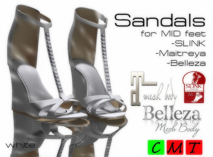 *Endless*Sandals white MID