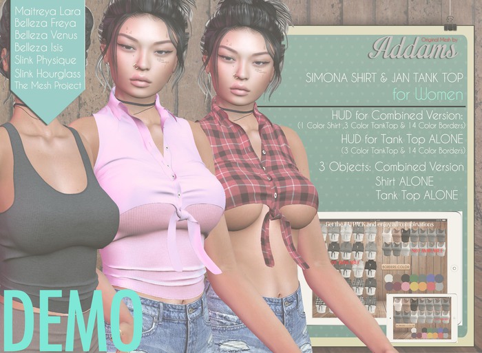 Addams // Jan TankTop & Simona Shirt // DEMO