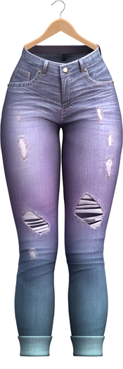 Blueberry - Melanie High Waist Capri Jeans - Maitreya, TMP, Belleza (All), Slink Physique Hourglass - ( Mesh ) Ombre 2