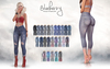 Blueberry melanie distressed capri jeans slmp