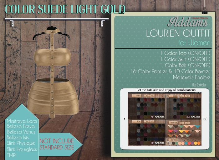 Addams // Louren Outfit // Suede Light Gold