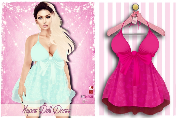 ! Lollipop ! Hope's Doll Dress  *hotpink* [Add me]