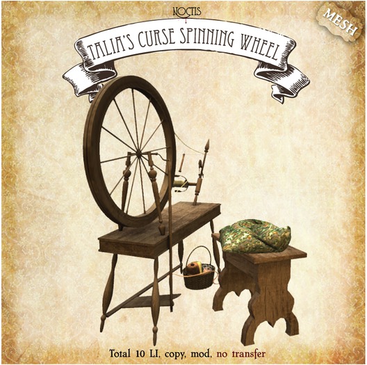 [noctis] Talia's curse spinning wheel 