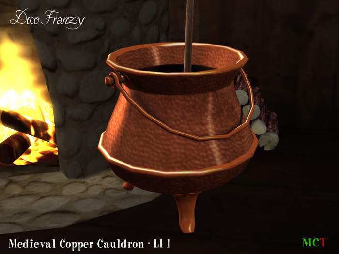 ~DecoFranzy~ Medieval Copper Cauldron (CM)