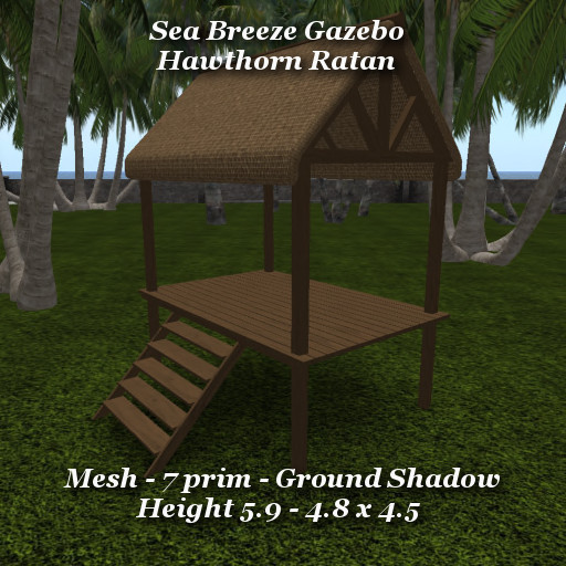 Sea Breeze Gazebo Hawthorn Rattan