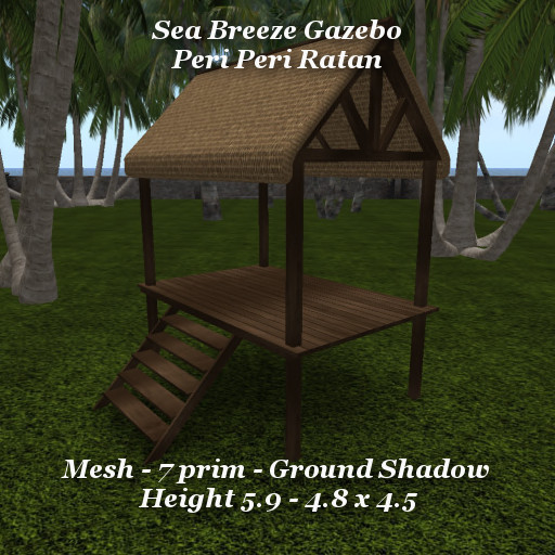 Sea Breeze Gazebo Peri Peri Rattan