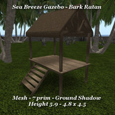 Sea Breeze Gazebo Bark Rattan