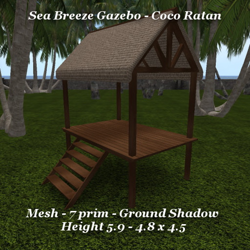Sea Breeze Gazebo Coco Rattan