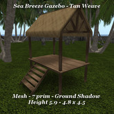 Sea Breeze Gazebo Tan Weave