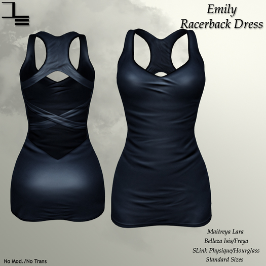 DE Designs - Emily Racerback Dress - Blue