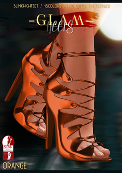 Second Life Marketplace - *Birth* Glam Heels - Orange