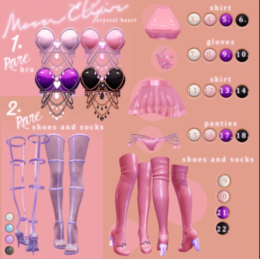 Moon Elixir - Crystal Heart - 22 - Maitreya - Onyx Shoes