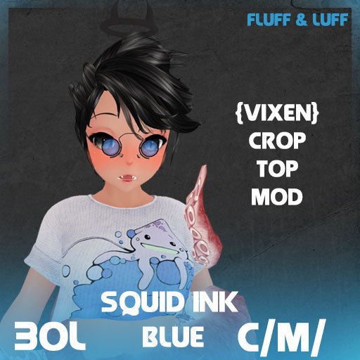F&L - Squid Ink Crop Top Mod - Blue