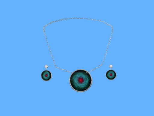 Nebula Platinum Jewellery Set - boxed
