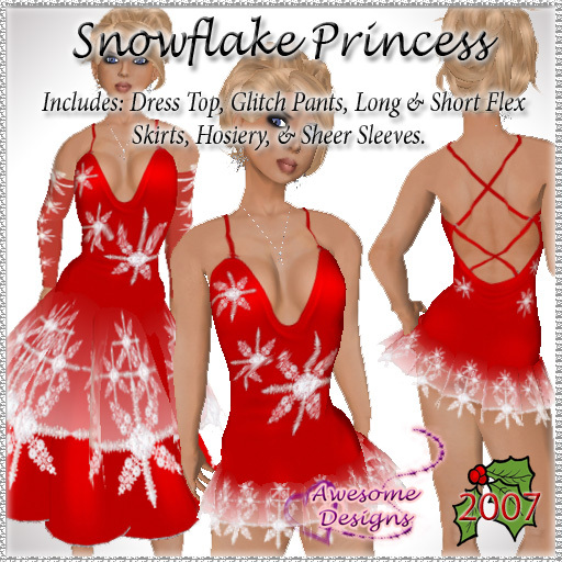 *Awesome Designs Christmas 2007 Snowflake Princess
