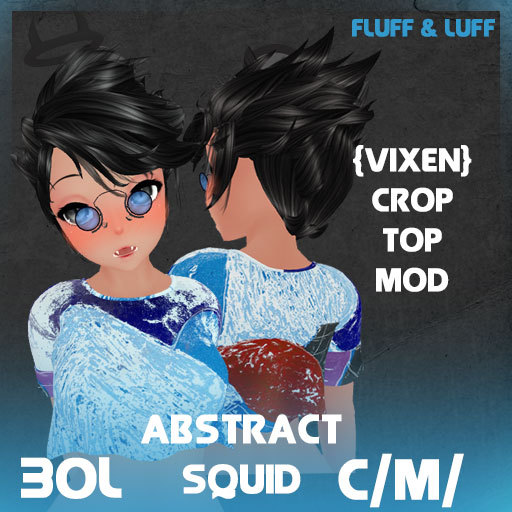 F&L - Abstract Crop Top Mod - Squid