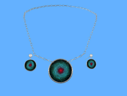 Nebula Silver jewellery set - boxed