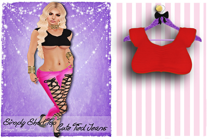 ! Lollipop ! Simply Short Top * red * [Add me]