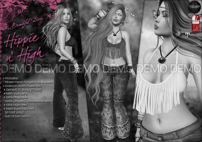 ...:::Beautiful Dirty Rich:::... Hippie n' High (Outfit) DEMO