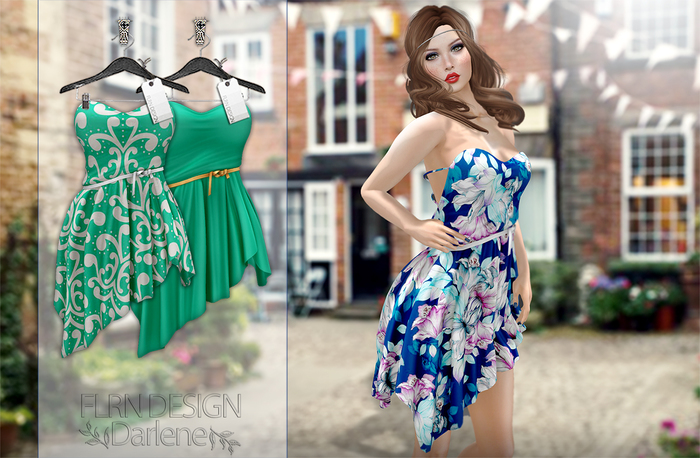 [FLRN] Darlene Dress Green