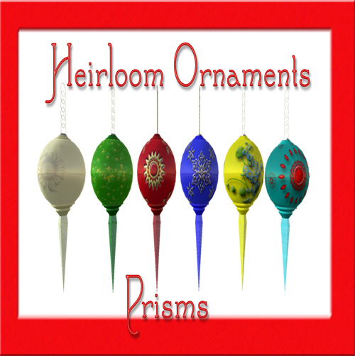 Heirloom Ornaments (prisms)(boxed)