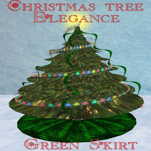 Christmas Tree Elegance (green skirt)(boxed)