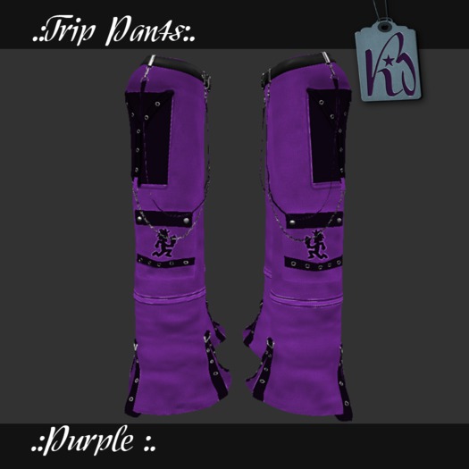 .:KB Trip Pants  Purple:.