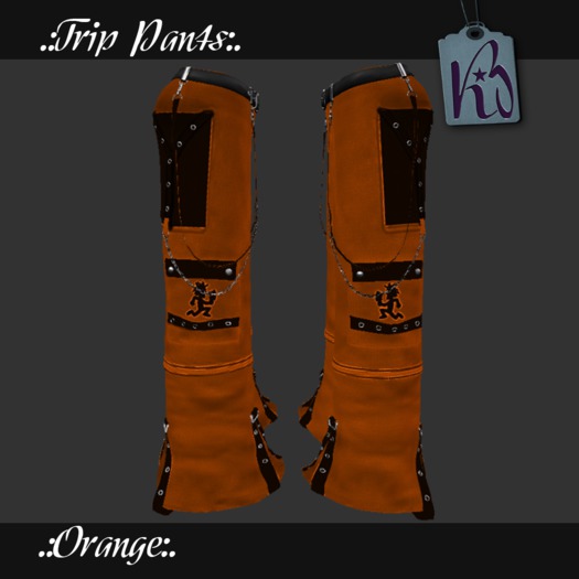 .:KB Trip Pants  Orange:.