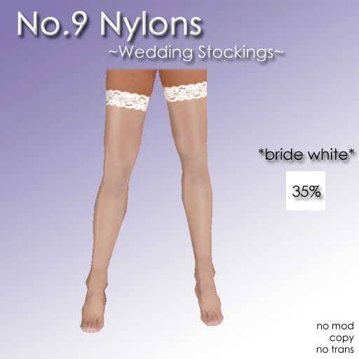 No.9 Nylons *bride white*