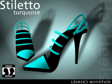 Turquoise 'Stiletto' Heels - Resell