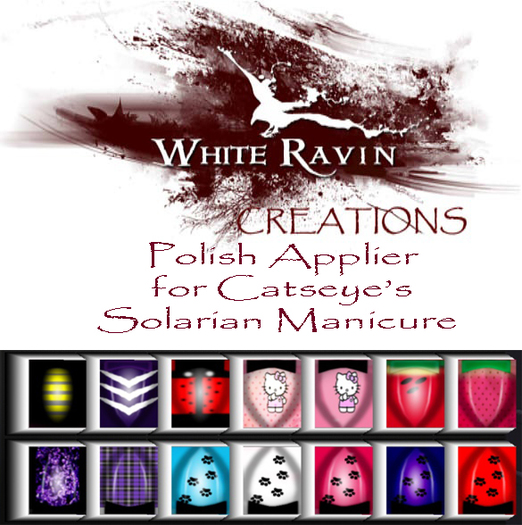 White Ravin Creations - 14 Designer Nails 4 Solarian Manicure