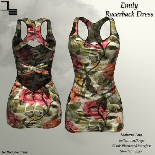 DE Designs - Emily Racerback Dress - Floral #1