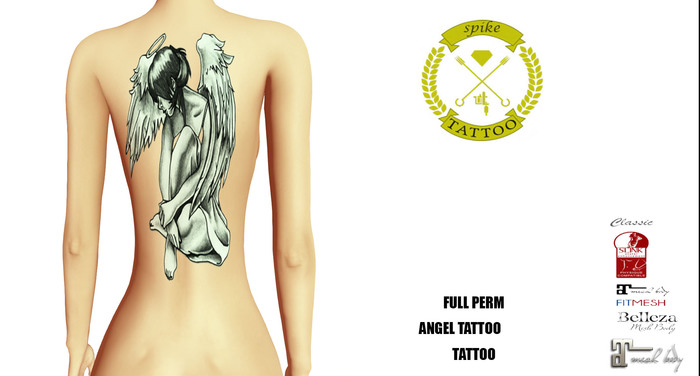 Spike Tattoo Full Perm Angel
