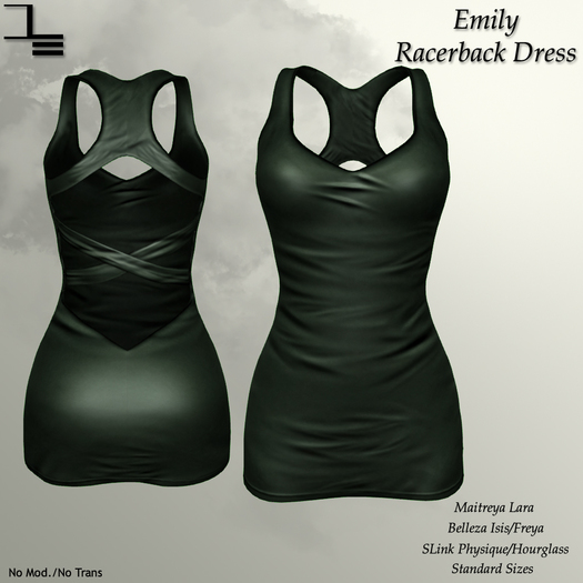 DE Designs - Emily Racerback Dress - Green