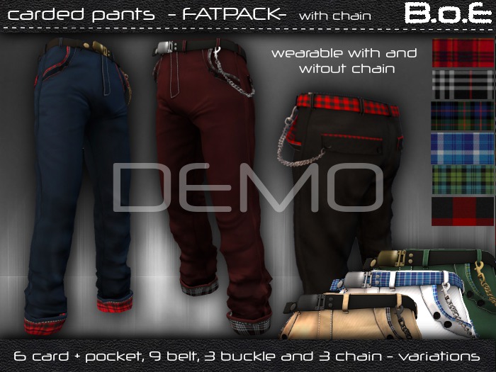BoE - DEMO - The Carded Pants FATPACK