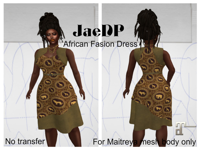 JaeDP African Fashion Dress